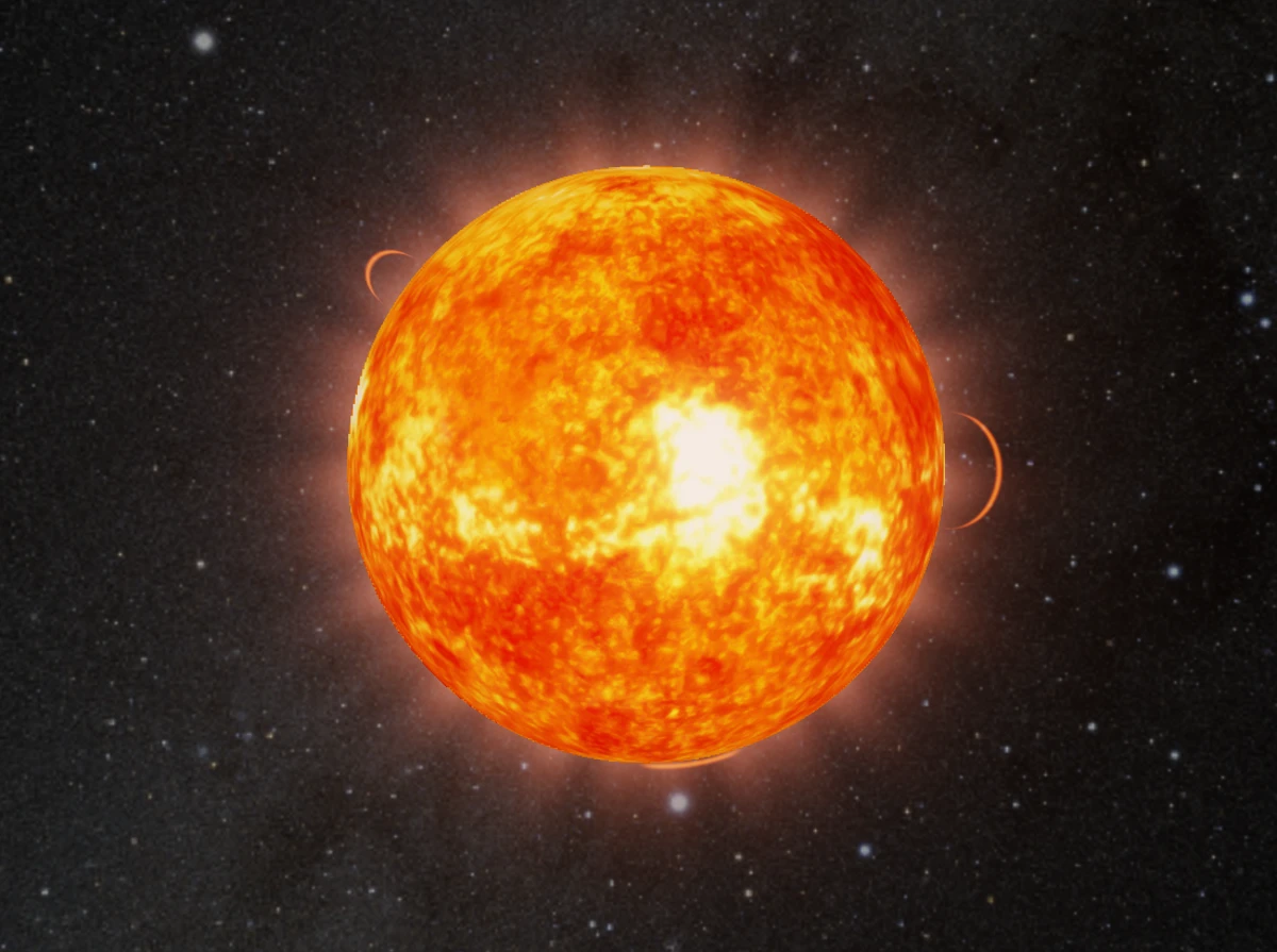 表面翻涌、日冕环绕的恒星